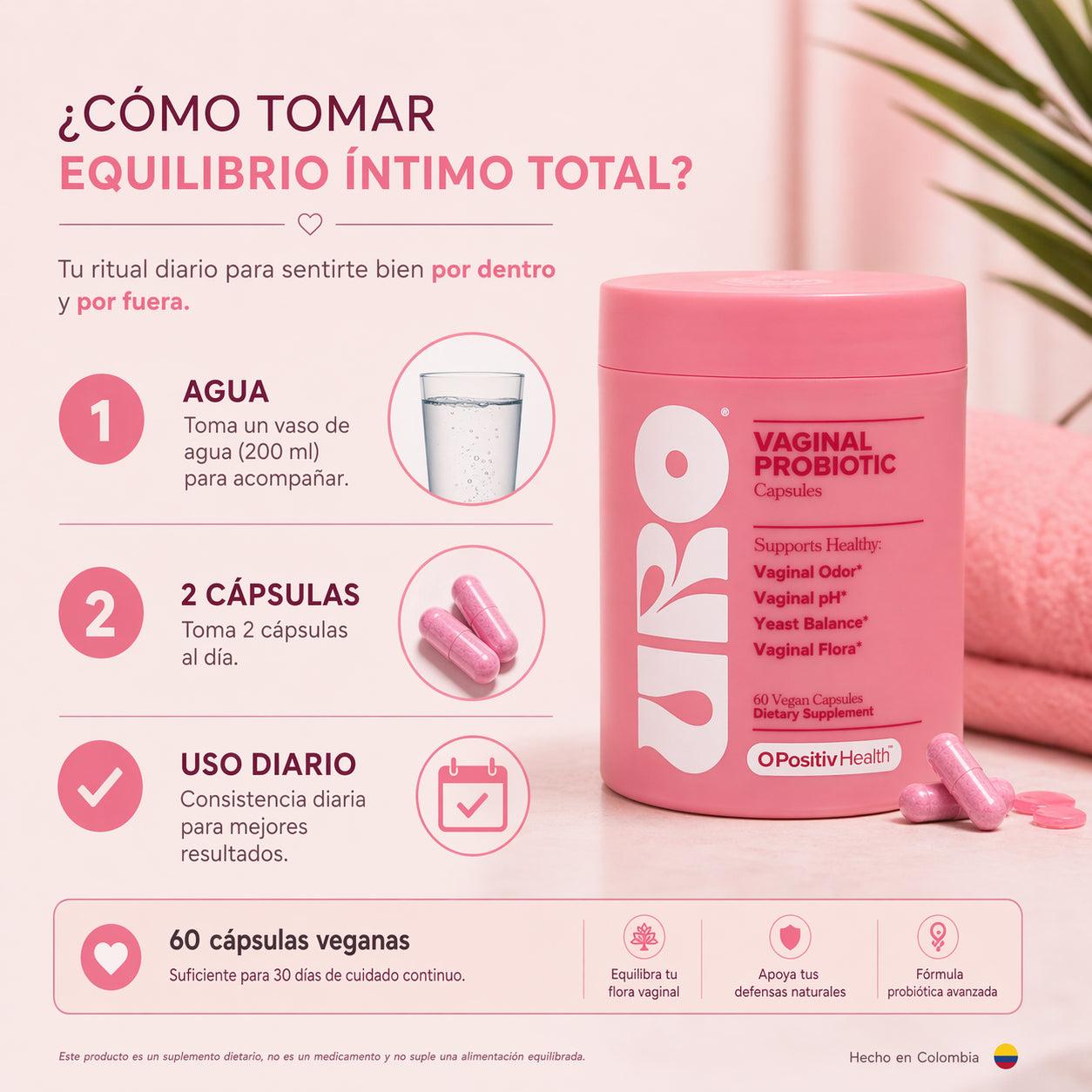 Uro Floréa Equilibrio Intimo 60 Cápsulas