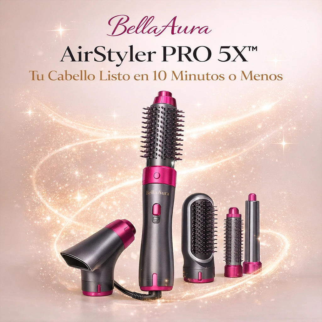 BellaAura AirStyler PRO 5X™ - Tu Cabello Listo en 10 Minutos o Menos