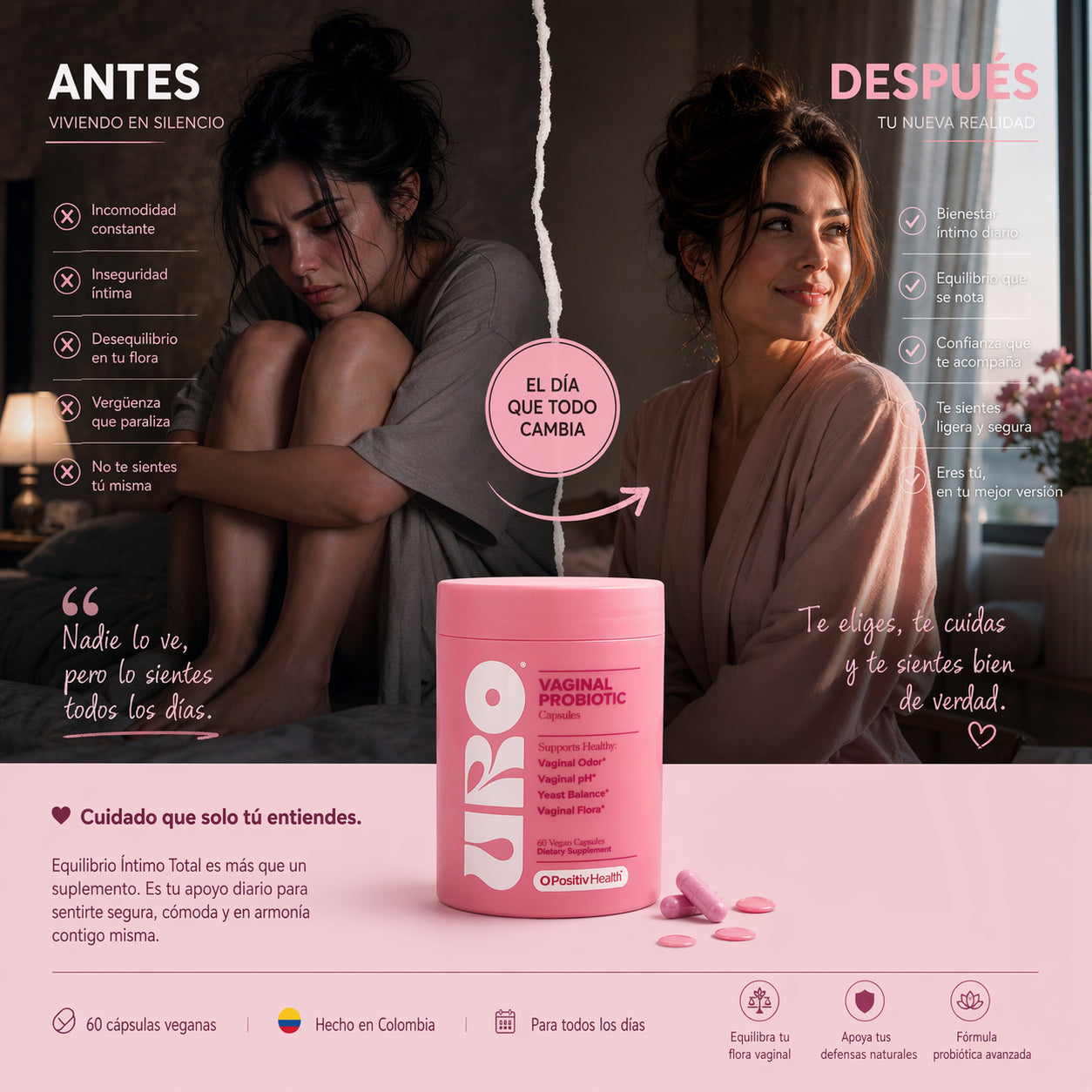 Uro Floréa Equilibrio Intimo 60 Cápsulas