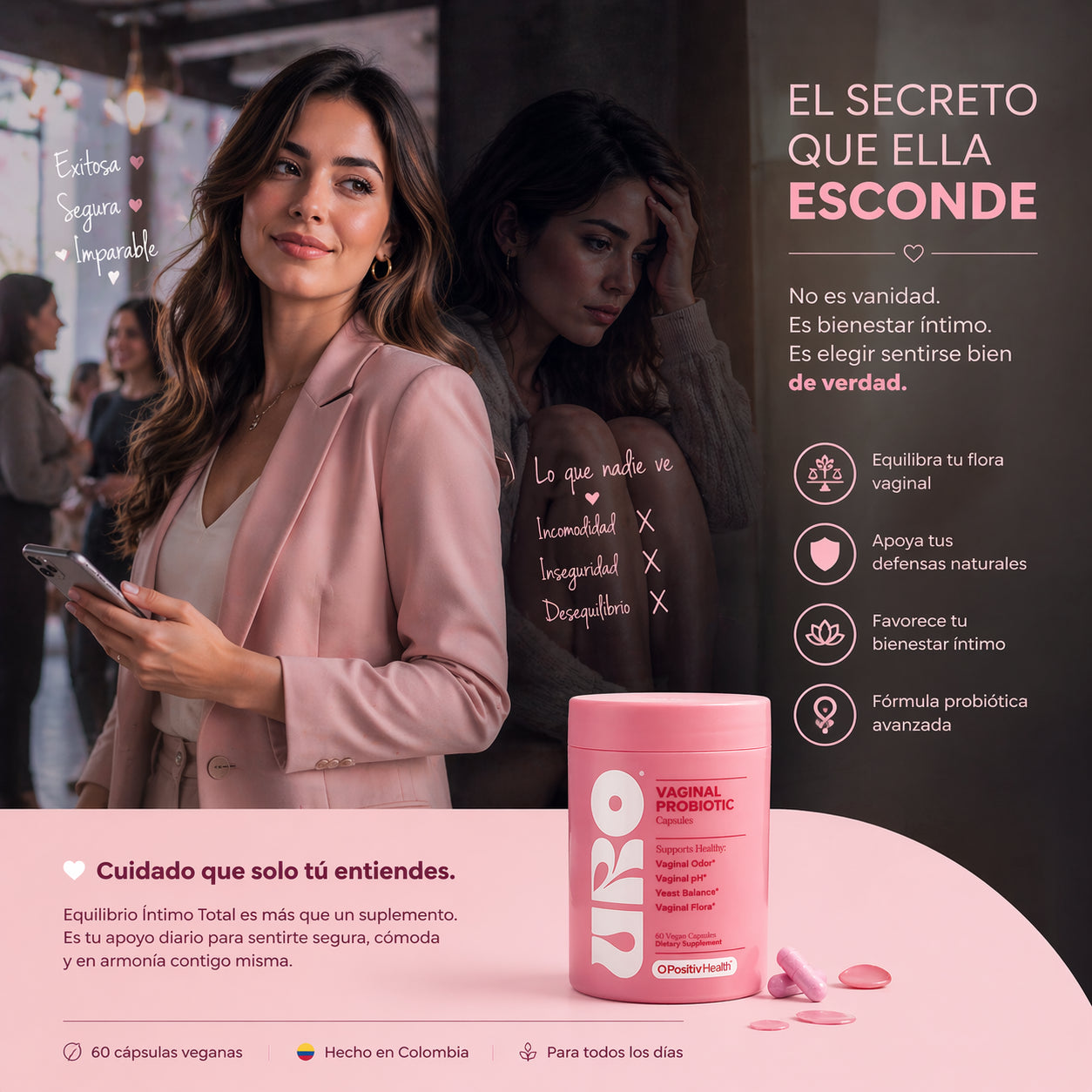 Uro Floréa Equilibrio Intimo 60 Cápsulas